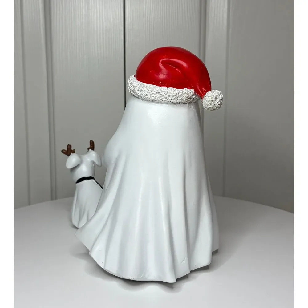 NEW Ghost W/ Santa Hat Walking Dog / Reindeer Halloween Christmas Viral TikTok